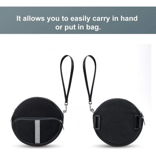  [아마존베스트]Soicpic Portable CD Player Holder with CD Case, Water Resistant Fanny Pack with Wrist Strap for Women & Men (6.5inch).