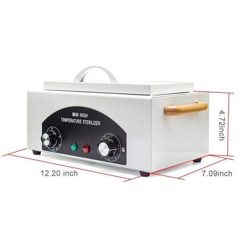  Soiiw High Temperature Cabinet 300W 1.5L Manicure Pedicure SPA Salon Equipment-Tattoo Manicure Cabinet for Beauty Nail Metal Tools