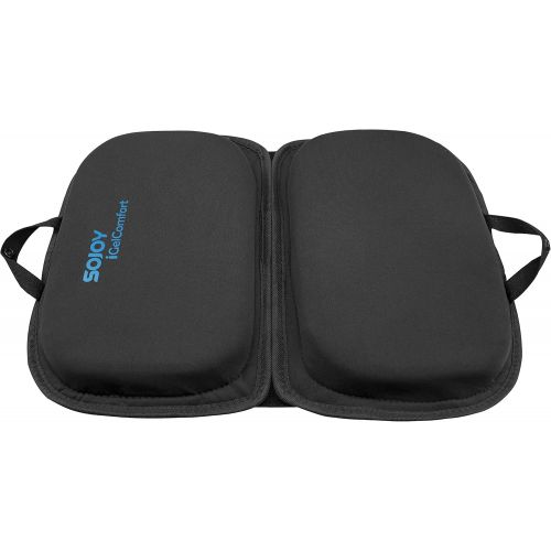  [아마존 핫딜]  [아마존핫딜]Sojoy iGelComfort 3 in 1 Foldable Gel Seat Cushion Featured with Memory Foam (A Must-Have Travel Cushion! Smart, Easy Travel Cushion) (Size: 18.5“ x 15 x 2)