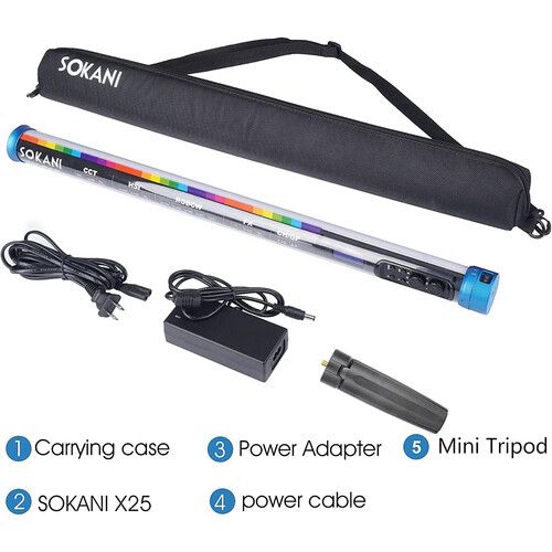  Sokani X25 RGB LED Video Light Tube