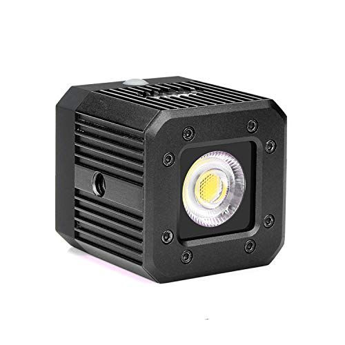  Sokani X1 8W 200LUX/1M Mini Waterproof LED Video Light Aluminum Lighting for Smartphone Camera Drone GoPro iPhone Samsung Sony Nikon Canon DJI Zhiyun Feiyu Moza - Black