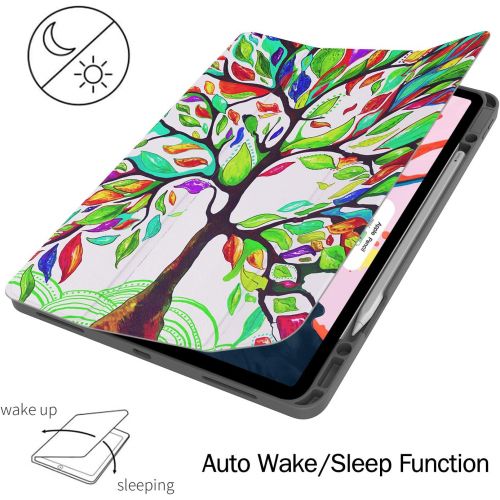  [아마존 핫딜] [아마존핫딜]Soke iPad Pro 12.9 Case 2018 with Pencil Holder, Premium Trifold Case [Strong Protection + Apple Pencil Charging], Auto Sleep/Wake, Soft TPU Back Cover for iPad Pro 12.9 3rd Gen(Lu