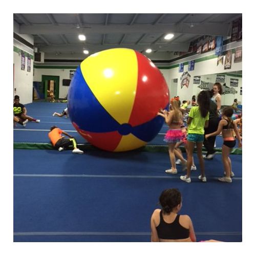  The Beach Behemoth Giant Inflatable 12-Foot Pole-to-Pole Beach Ball by Sol Coastal