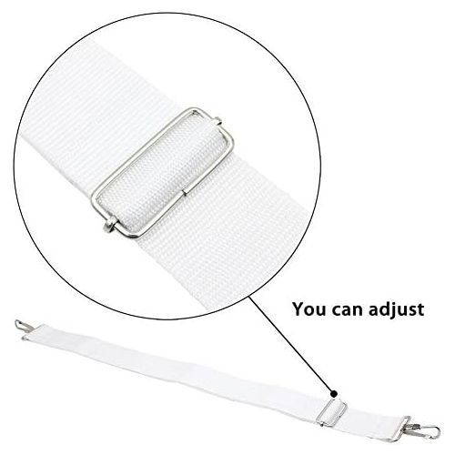  [아마존베스트]SolUptanisu Snare Drum Strap Adjustable Nylon Drum Shoulder Strap Drum Sling Strap Belt Musical Instruments for Percussion Instruments White