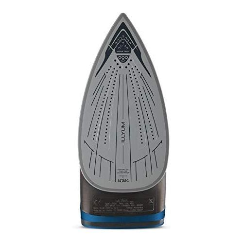  Solac CVG9612 Steam Iron (A, Ceramic Sole, 190 g/min, Black, Blue, 2800 W)