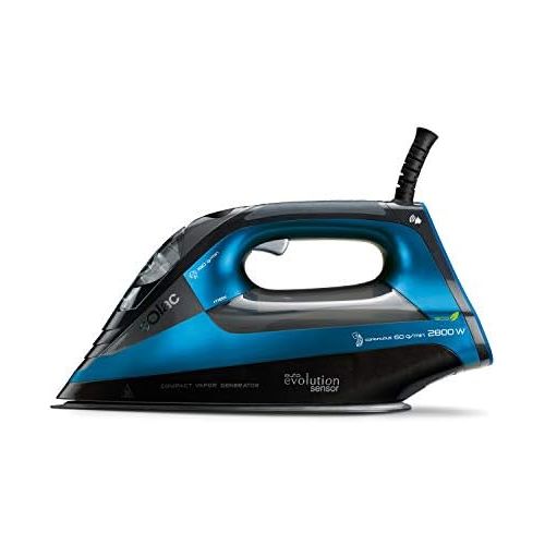  Solac CVG9612 Steam Iron (A, Ceramic Sole, 190 g/min, Black, Blue, 2800 W)