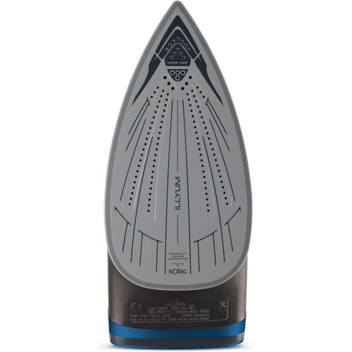  Solac CVG9612 Steam Iron (A, Ceramic Sole, 190 g/min, Black, Blue, 2800 W)