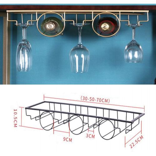  Solamlya Free Nail Upside Down Weinglashalter,schmiedeeisen-Eisen-Cup-Rack - Langlebig & Rost-Proof & Stable Heavy Load Bearing - Pflegeleicht-c 50x22.5x10.5cm