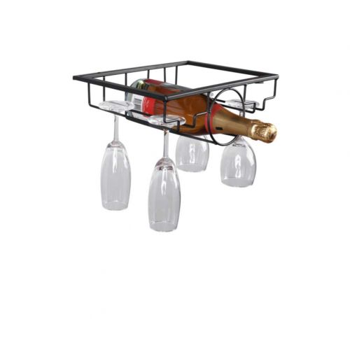  Solamlya Free Nail Upside Down Weinglashalter,schmiedeeisen-Eisen-Cup-Rack - Langlebig & Rost-Proof & Stable Heavy Load Bearing - Pflegeleicht-b 30x22.5x10.5cm