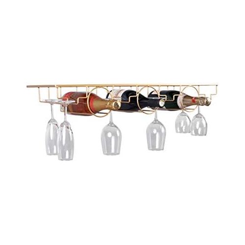  Solamlya Free Nail Upside Down Weinglashalter,schmiedeeisen-Eisen-Cup-Rack - Langlebig & Rost-Proof & Stable Heavy Load Bearing - Pflegeleicht-c 70x22.5x10.5cm