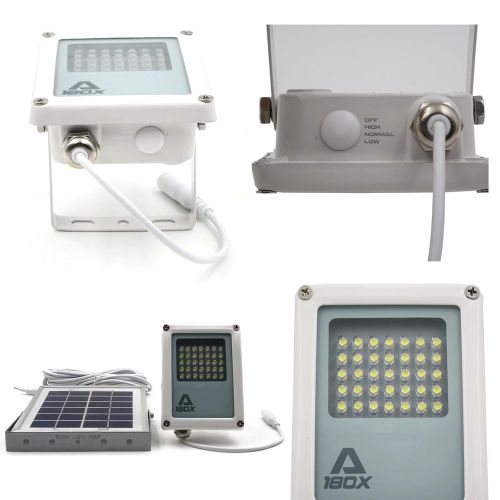  Solar Light Mart Solar Flood Light ALPHA 180X  Solar Security Light  LED Flood Light, Solar Powered - for Farm Area, Yard, Home Garden, Remote Cabin, Alley, Public Assest with Danger Warning Si