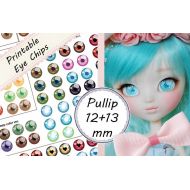 /Solarsenshi Pullip Printable Eye Chips - Sheet #1 (Updated!) - 12mm + 13mm