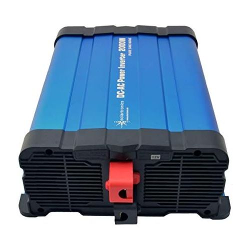  [아마존베스트]-Service-Informationen solartronics FS2000D Voltage Converter 12 V 2000/4000 Watt Pure Sinus Blue with Display