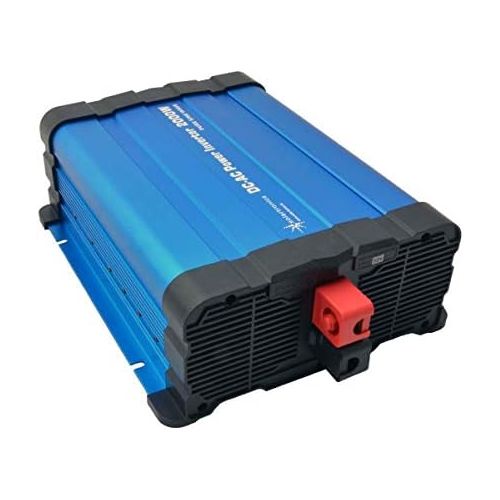  [아마존베스트]-Service-Informationen solartronics FS2000D Voltage Converter 12 V 2000/4000 Watt Pure Sinus Blue with Display