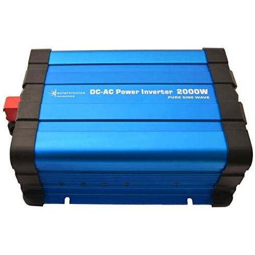  [아마존베스트]-Service-Informationen solartronics FS2000D Voltage Converter 12 V 2000/4000 Watt Pure Sinus Blue with Display