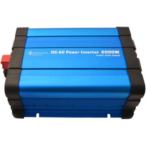  [아마존베스트]-Service-Informationen solartronics FS2000D Voltage Converter 12 V 2000/4000 Watt Pure Sinus Blue with Display