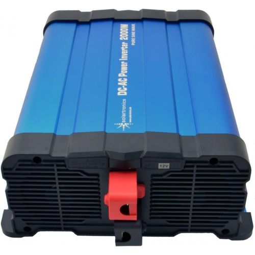  [아마존베스트]-Service-Informationen solartronics FS2000D Voltage Converter 12 V 2000/4000 Watt Pure Sinus Blue with Display