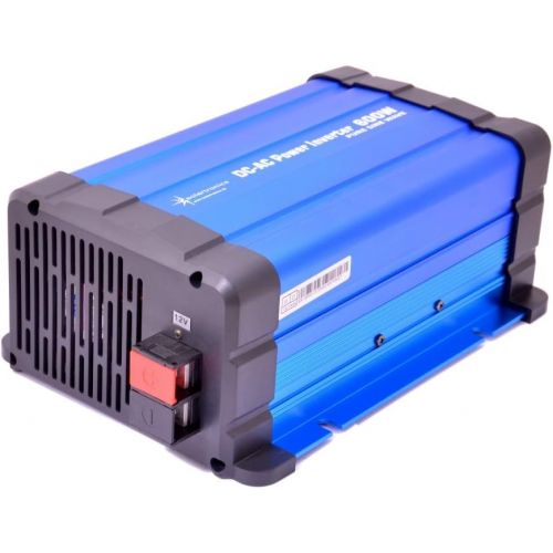  [아마존베스트]-Service-Informationen solartronics FS600D Voltage Converter 12 V 600 Watt Pure Sine Wave Blue with Display Inverter Inverter