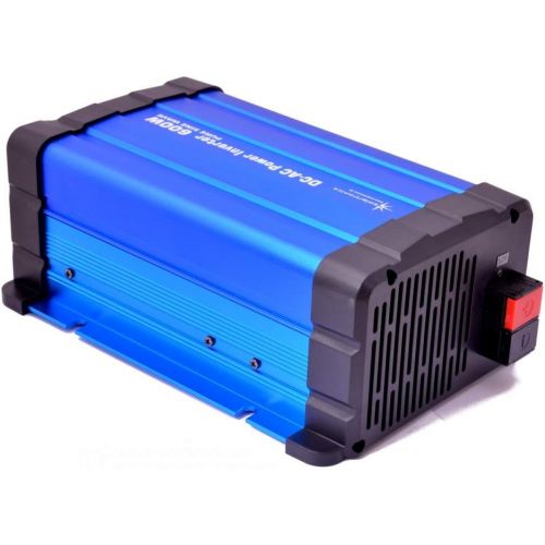  [아마존베스트]-Service-Informationen solartronics FS600D Voltage Converter 12 V 600 Watt Pure Sine Wave Blue with Display Inverter Inverter