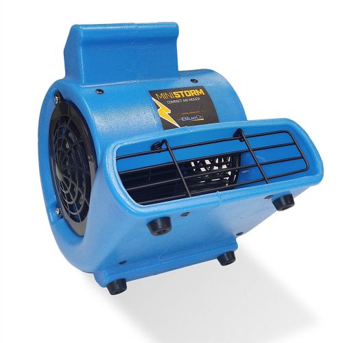  Soleaire Mini Storm 1/12 HP Mini Air Mover Carpet Dryer Floor Blower Fan for Home Use, Blue