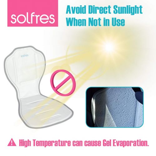  [아마존베스트]Solfres Hydro Gel Car Seat Cooler Mat for Baby. No Refrigeration Needed. Carseat and Stroller...