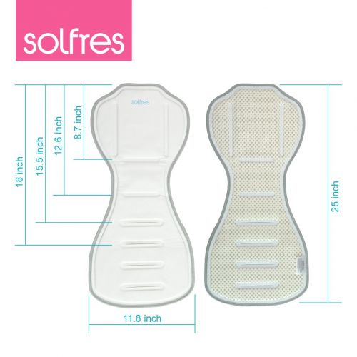  [아마존베스트]Solfres Hydro Gel Car Seat Cooler Mat for Baby. No Refrigeration Needed. Carseat and Stroller...