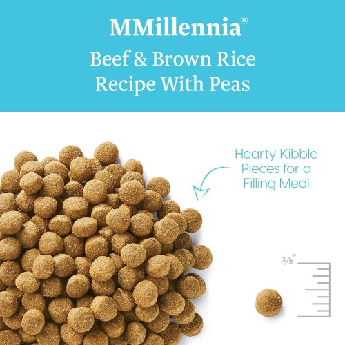  Solid Gold - Mmillennia With Natural Beef, Brown Rice & Peas - Fiber Rich- Probiotic Support - Dry Dog Food For Sensitive Stomachs