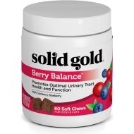 Solid Gold Berry Balance Supplement Chews for Urinary Tract Health with Cranberries & Blueberries for Dogs