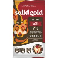 Solid Gold - Wolf King with Real Natural Bison & Brown Rice - Whole Grain Rich - Large Breed Holistic Dry Adult Dog Food