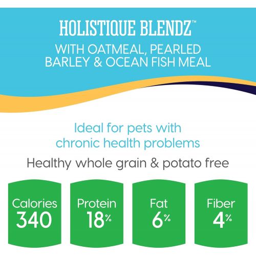  Solid Gold - Holistique Blendz - Natural Senior Dog Food for Sensitive Stomachs - Oatmeal, Pearled Barley and Fish Meal - Potato Free - Dry Dog Food