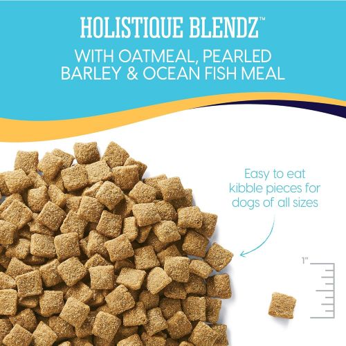  Solid Gold - Holistique Blendz - Natural Senior Dog Food for Sensitive Stomachs - Oatmeal, Pearled Barley and Fish Meal - Potato Free - Dry Dog Food