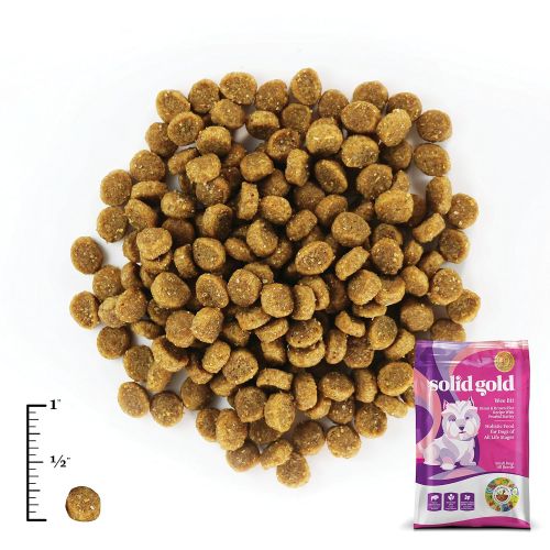  Solid Gold - Wee Bit With Real Bison, Brown Rice & Pearled Barley - Potato Free - Fiber Rich with Probiotic Support - Holistic Dry Dog Food for Small Dogs of All Life Stages