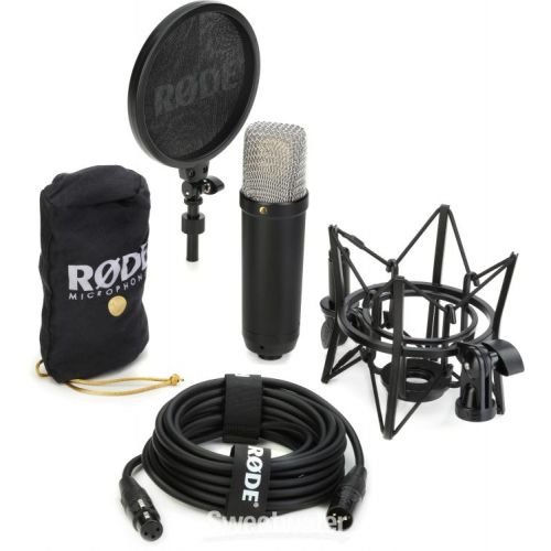  Solid State Logic SSL2+ USB Audio Interface and Rode NT1 Microphone Recording Bundle - Black