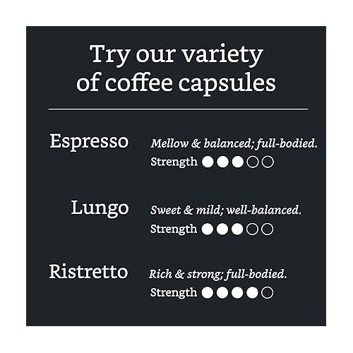  Amazon Brand - Solimo Espresso Capsules, Medium Roast, Compatible with Original Brewers, Pack of 1x50 Capsule (50 count)