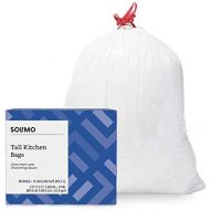 [아마존베스트]Amazon Brand - Solimo Tall Kitchen Drawstring Trash Bags, Clean Fresh Scent, 13 Gallon, 80 Count