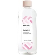Amazon Brand - Solimo Baby Oil, Mild & Gentle, Dermatologist Tested, 14 Fluid Ounces