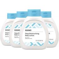 Amazon Brand - Solimo Deep Moisturizing Baby Lotion, 13 Fluid Ounce (Pack of 4)