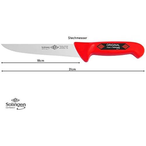  [아마존베스트]Solingen 3 Piece Red Butcher Knife Butcher Knife Boning Knife Butcher Knife