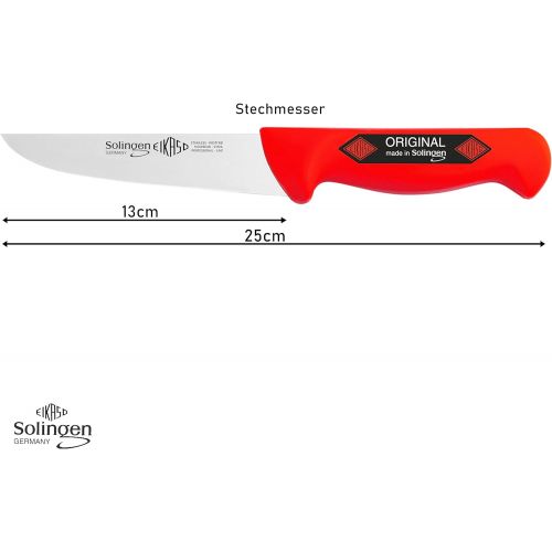  [아마존베스트]Solingen 3 Piece Red Butcher Knife Butcher Knife Boning Knife Butcher Knife