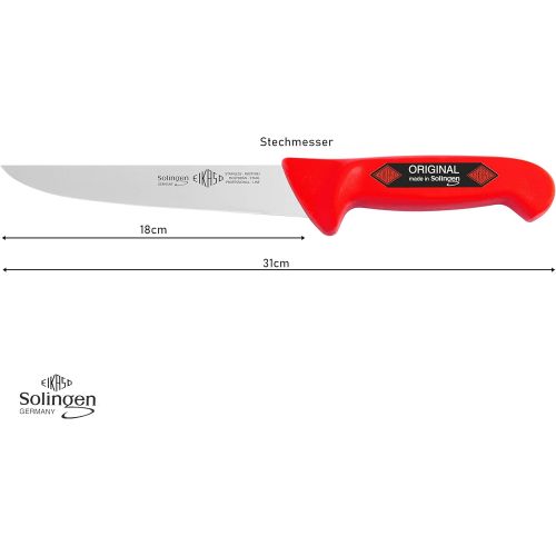 [아마존베스트]Solingen 3 Piece Red Butcher Knife Butcher Knife Boning Knife Butcher Knife