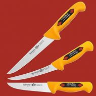 [아마존베스트]Solingen 3 Piece Yellow Butcher Knife Butcher Knife Boning Knife Set 1677G