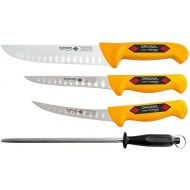 [아마존베스트]Solingen Eikaso Butcher / Meat / Slaughter Knife Set 4 Pieces with Serrated Edge