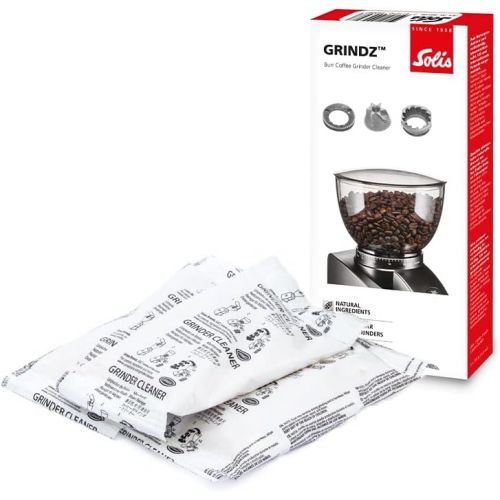  Solis Reiniger fuer Kaffeemahlwerk, Entfernung von Ol und Kaffeeresten, Lebensmittelecht Naturprodukt, Grindz Tabletten, 3 x 35 g