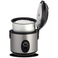 Solis Reiskocher, Weisser/brauner Reis, Warmhaltefunktion, 4 Tassen Reis, 0,8 Liter, Inklusive Messbecher und Schoepfloeffel, Rice Cooker Compact (Typ 821)