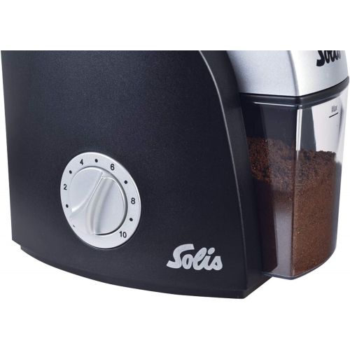  [아마존베스트]Solis Electric Coffee Grinder 1 to 10 Cups 13 Grinding Levels Antistatic Cone Grinder
