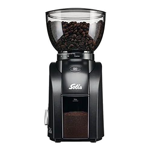  [아마존베스트]Solis Scala Plus Zero Static 1662 Coffee Grinder  24 Mills Timer Switch Protection Against Static Coffee, Start/Stop Button, Coffee Bean Container 300 g, Easy to Clean