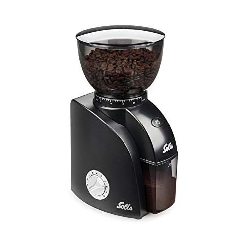  [아마존베스트]Solis Scala Plus Zero Static 1662 Coffee Grinder  24 Mills Timer Switch Protection Against Static Coffee, Start/Stop Button, Coffee Bean Container 300 g, Easy to Clean