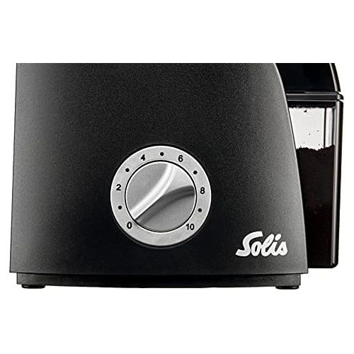  [아마존베스트]Solis Scala Plus Zero Static 1662 Coffee Grinder  24 Mills Timer Switch Protection Against Static Coffee, Start/Stop Button, Coffee Bean Container 300 g, Easy to Clean