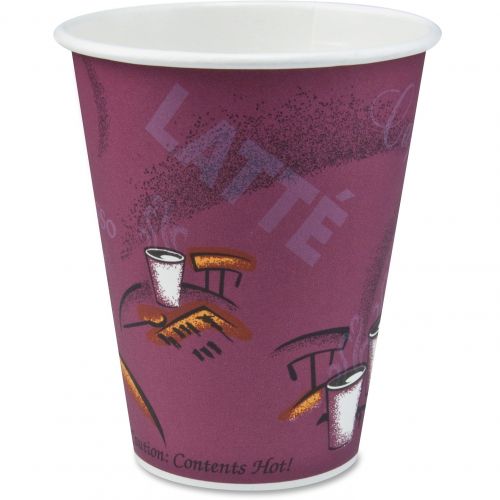  Solo, SCC370SI0041, Bistro Design Disposable Paper Cups, 1000  Carton, Multi, 10 fl oz