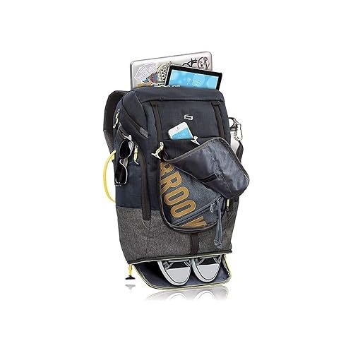  Solo New York Everyday Max Backpack, Black, Made from Recycled Materials